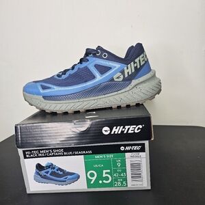 Hi-Tec Men's Shoes Black IRIS Captains Blue Seagrass Size 9.5
